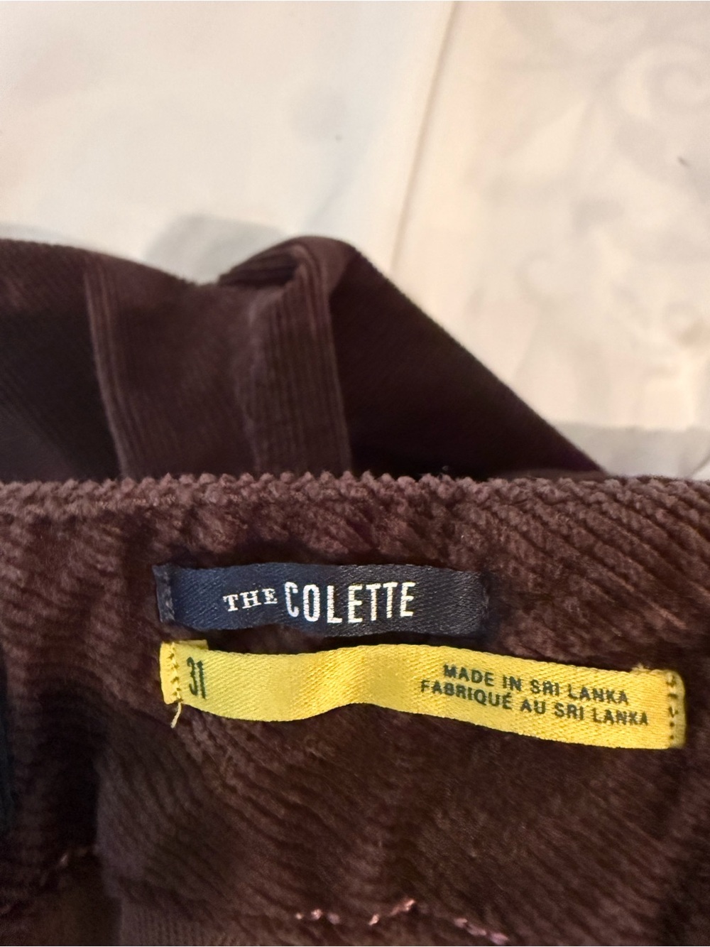 Maeve Anthropologie Colette Corduroy Pants 31 Brown Ultra High Rise Wide Leg - Picture 7 of 7